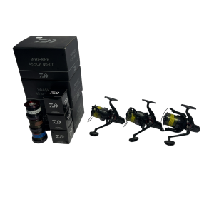 3x Daiwa Whisker 45 SCW QD OT (Boxed - with 6x spare spools) - B - PRE LOVED