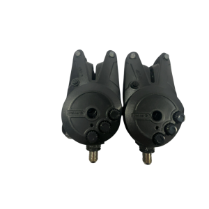 Alternative view of 3x Trakker DB7-R Alarms with Receiver - U181 - PRE LOVED