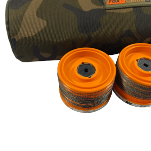Alternative view of 3x MV Spools Bright Orange for MGS 14000XTD in Camolite Spool Case - F3 - PRE LOVED