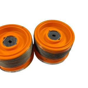 3x MV Spools Bright Orange for MGS 14000XTD in Camolite Spool Case - F3 - PRE LOVED - Image 3