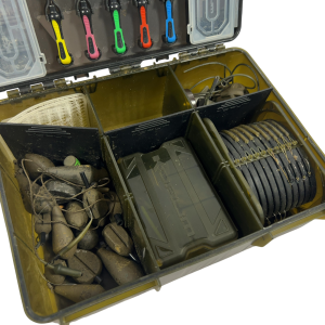 Alternative view of 1x Korum Tackle Box Fully Loaded - With Leads/Rigs Inside - U137 - PRE LOVED