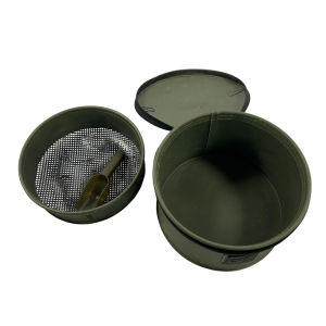 Alternative view of 1x Korum EVA Ground Bait Bowl with Scoop and Riddle - U143 - PRE LOVED