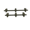 2x Cyporgraphy 3 Rod Buzzbars Stainless Front and Back - F22 - PRE LOVED