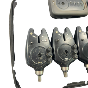 Alternative view of 4x Fox NTXr Alarms with Receiver in Hard Case - S131 - PRE LOVED
