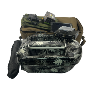 1x Carp Lounge RT4 V3 Camo Bait Boat with Samsung Tablet, Raymarine, Autopilot, Bag and Tripod - WHI112 - PRE LOVED