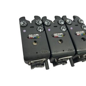 Alternative view of 3x Delkim Txi Plus Alarms with Receiver and Slim Lights and D Locks - Purple - F15 - PRE LOVED