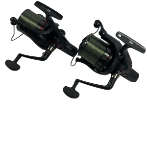 Alternative view of 2x Daiwa 22 Whisker 45 SCW QD-OT in Boxes with 4 Spare Spools - H - PRE LOVED