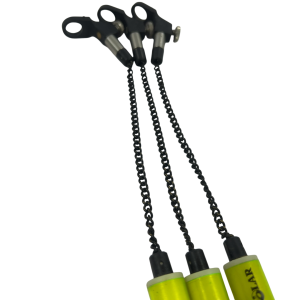 3x Solar Fluoro Yellow Bobbins with Chains and Hockey Sticks - A4 - PRE LOVED - Image 3