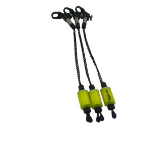 3x Solar Fluoro Yellow Bobbins with Chains and Hockey Sticks - A4 - PRE LOVED
