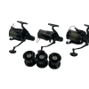 3x Daiwa Crosscast 45 SCW 5000C QD with Spare Spools - C18 - PRE LOVED