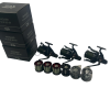 3x Daiwa Whisker 22 SCW QD-OT with 6 Spare Spools in Boxes - J - PRE LOVED
