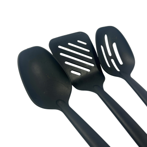 1x Utensil Set Plastic - 2 Big Spoons 1 Spatula - A4 - PRE LOVED - Image 3