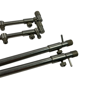 Alternative view of 2x Solar Goal Post Banksticks with Sticks - Missing Locking Nut So Can't Use as Adj - F6 - PRE LOVED