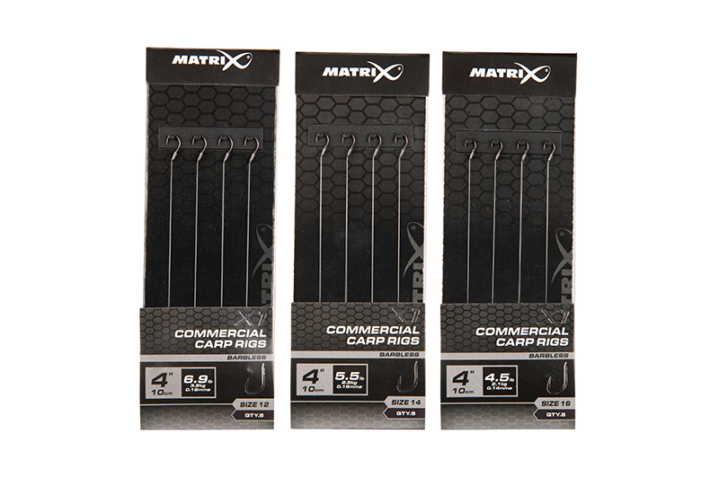 Matrix X1 Commercial Carp 10cm Rigs