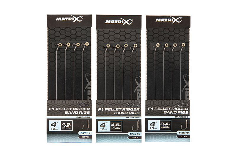 Matrix X5 F1 Pellet Rigger 10cm Band Rigs