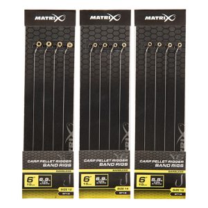 Matrix X6 Carp Pellet Rigger 15cm Band Rigs