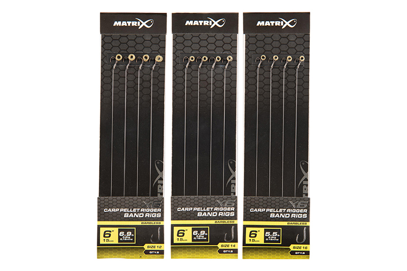 Matrix X6 Carp Pellet Rigger 15cm Band Rigs