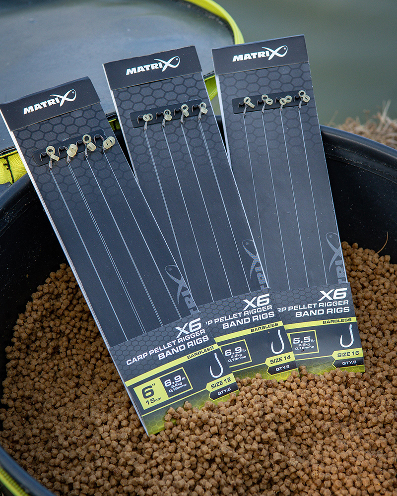 Matrix X6 Carp Pellet Rigger 15cm Band Rigs - Image 4
