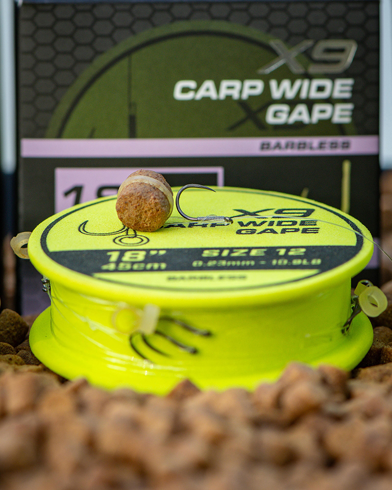 Matrix X9 Carp Wide Gape 45cm Band Rigs - Image 2