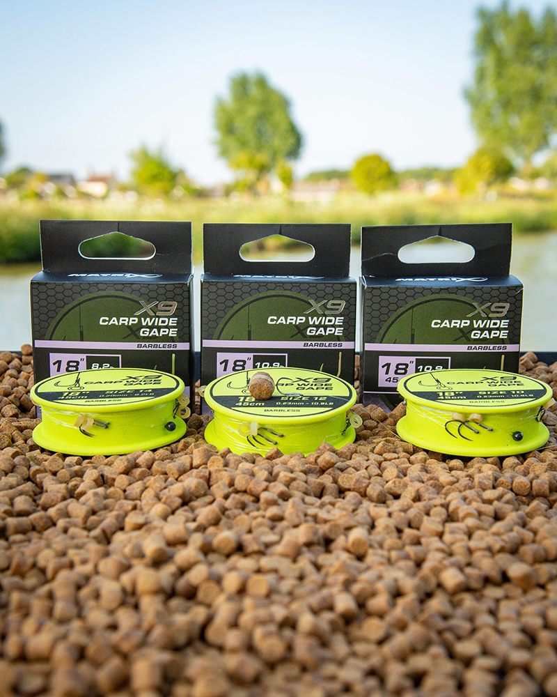 Matrix X9 Carp Wide Gape 45cm Band Rigs - Image 3