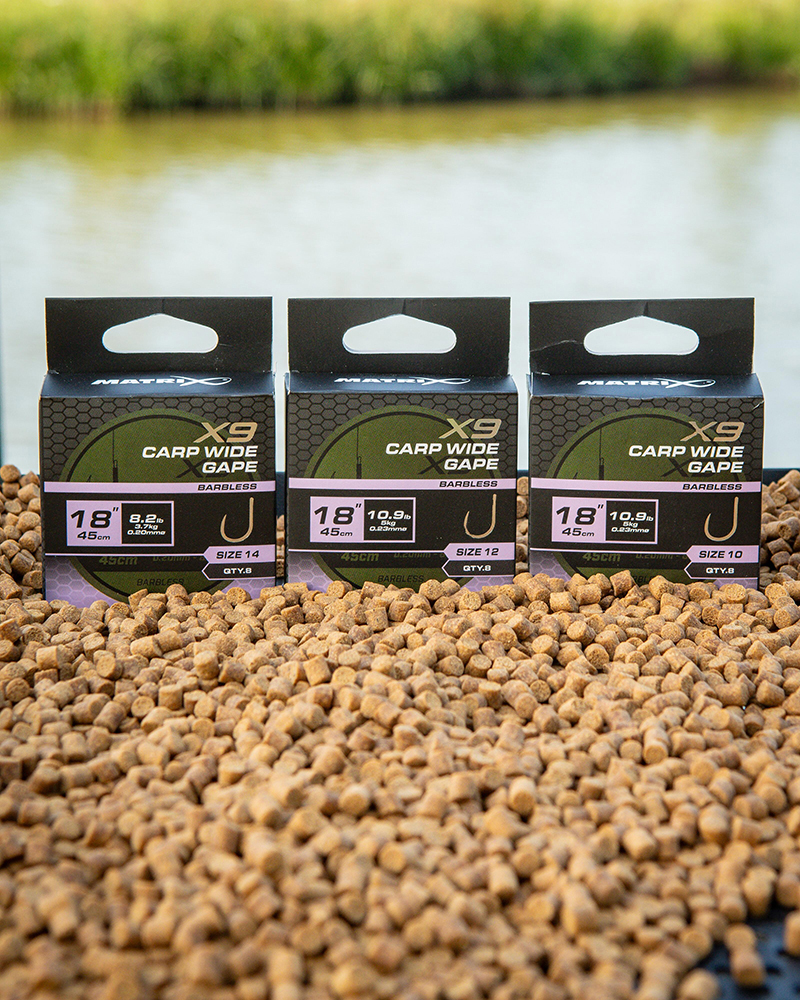 Matrix X9 Carp Wide Gape 45cm Band Rigs - Image 4