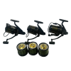 3x Daiwa Basia 45 SLD QD with Spare Spools  - I27 - PRE LOVED