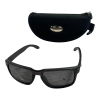 1x Fortis Smoke Black Sunglasses & Case - J6 - PRE LOVED