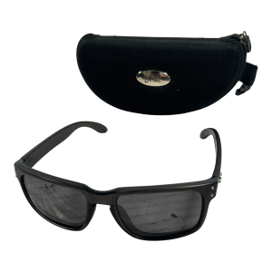 1x Fortis Smoke Black Sunglasses & Case - J6 - PRE LOVED