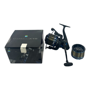 1x Preston Extremity XTR Feeder Reel with Spare Spool in Box - G9 - PRE LOVED