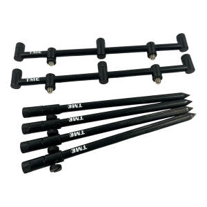 2x Tmc 3 Rod Buzz Bars Black with 4 Sticks - B19 - PRE LOVED
